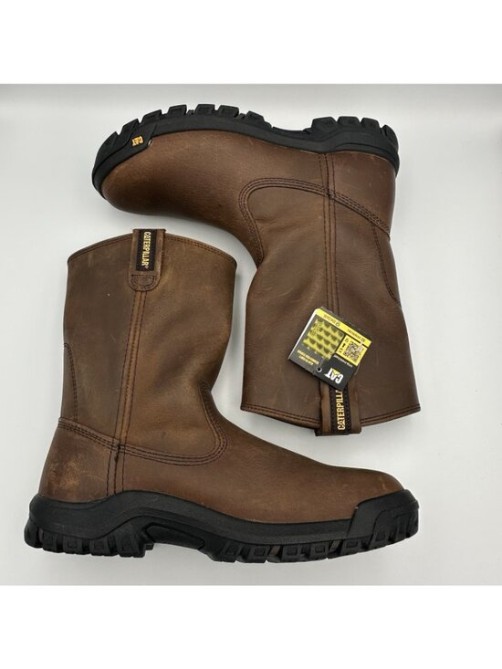 Caterpillar  Drawbar Men\'s Size 7.5 US Brown Leather Pull-On Work Boots F2892-18 main image 5